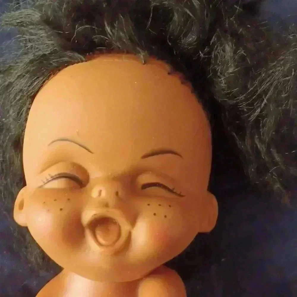 Vintage Rubber Doll Hula Hawaiian Tan Doll
